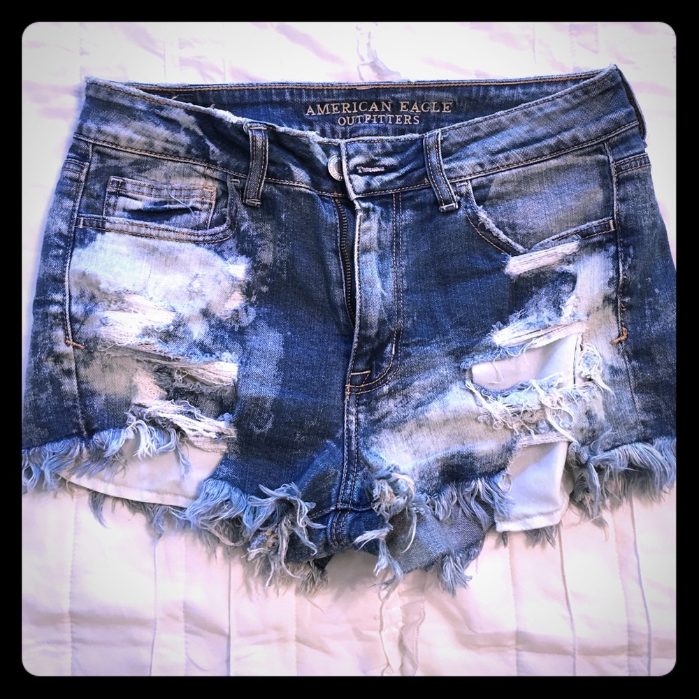 American Eagle Hi-Rise Shortie Shorts